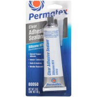 Жидкая резина  Permatex 80050 Clear RTV Silicone Adhesive Sealant, 3 oz