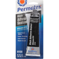 Жидкая резина  Permatex 81158 Black Silicone Adhesive Sealant, 3 oz. Tube, Pack of 1