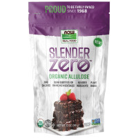 Натуральный сахарозаменитель NOW Real Food, Slender Zero, Organic Allulose без добавления сахара для выпечки и напитков 340 г