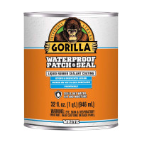 Жидкая резина  Gorilla Waterproof Patch & Seal Liquid Rubber Sealant, White, 32oz (Pack of 1)
