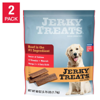Дог-лакомство из американской говядины Jerky Treats, 60 унций, 2 штуки.