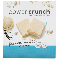 Плитка энергетического протеина Power Crunch, вкус Французская Ваниль, 1,4 унции, 12 штук