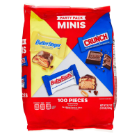 Українське найменування товару: Міні-шоколадка з цукатами Butterfinger, Crunch, Baby Ruth, асорті зокрема, 100 шт., у фасовці 35,7 унцій.