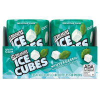 Ice Breakers Ice Cubes Без Сахара Жевательная Резинка, Мятный Аромат, 40 штук, 4 упаковки.