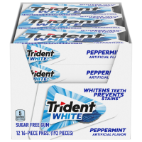 Trident White, Перечная мята, 12 шт.