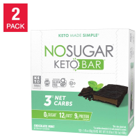 No Sugar Keto Bar Chocolate Mint (12 штук) 2 пачки.