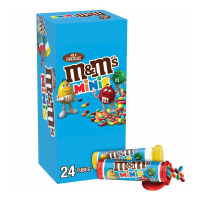 Мини-шоколадные конфеты M&M's с молочным шоколадом, 1,08 унции, 24 штуки.