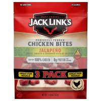 Куриные кусочки Jack Link’s, с добавлением Халапеньо, 3,25 унции, набор из 3 штук