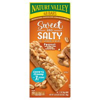 Nature Valley Сладкий и соленый гранола-батончик с арахисом, 48 штук по 1,2 унции