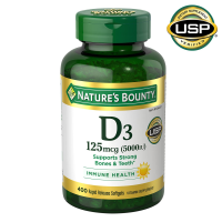 Витамин D3 Nature's Bounty 125 мкг, 400 капсул