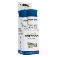Think Jerky Говяжий стэк из травы, Оригинал, 1 унция, 20 штук