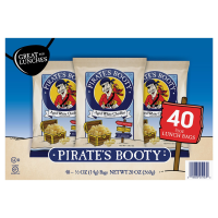 Pirate's Booty Возрастная белоснежная чеддерная закуска, 0,5 унции, 40 шт.