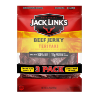 Говяжий Джерки от Jack Link's, со вкусом Терияки, 3,25 унции, набор из 3 шт.