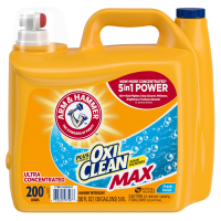 Arm & Hammer Plus OxiClean Max HE Жидкий стиральный порошок для белья, свежий аромат, 200 стирок, 200 жидких унций.