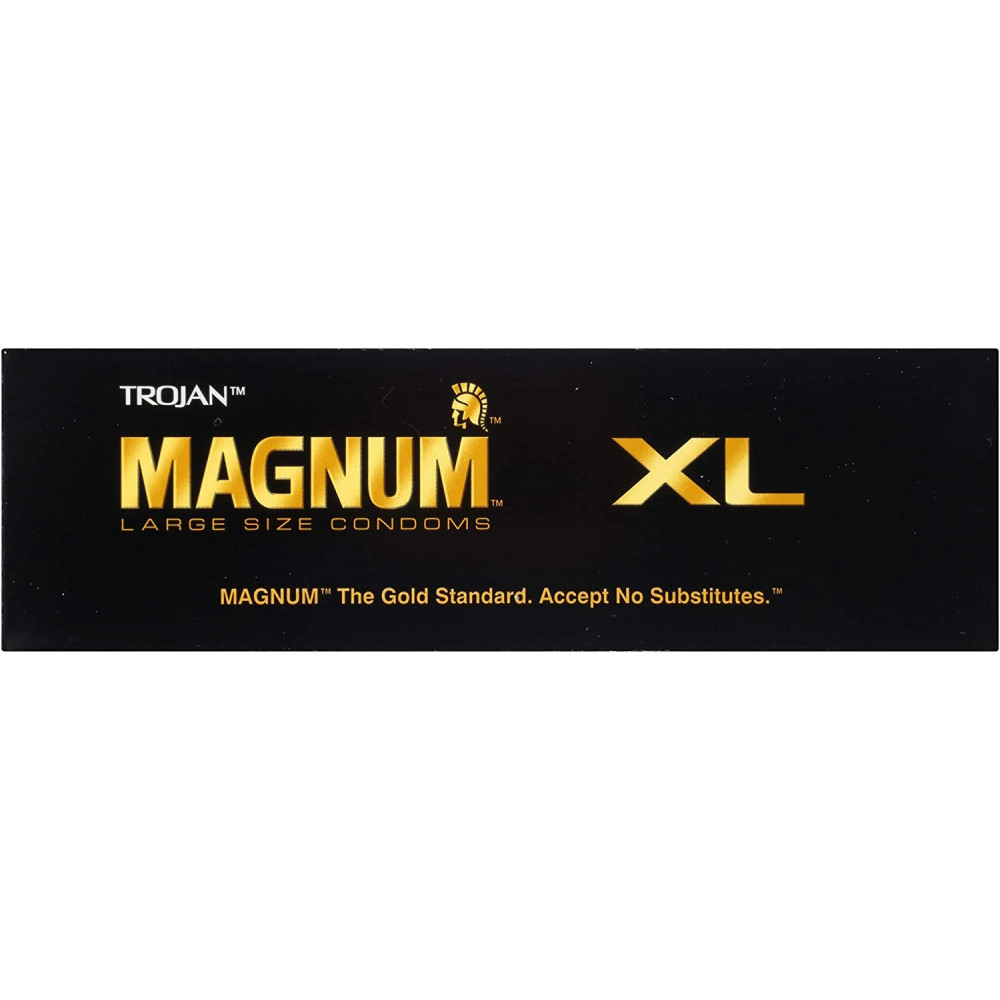Презервативы со смазкой большого размера Trojan Magnum XL 12 шт. США