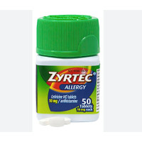  Zyrtec антигистаминный препарат от аллергии, 50 таблеток США