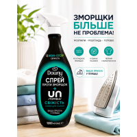 Спрей Downy для устранения складок на одежде , ткани, нейтрализатор запаха, упрощающий глажку и антистатик, аромат свежего белья  (1000 мл), США.