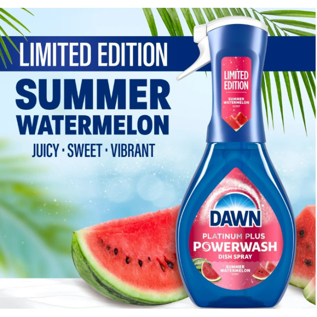 Спрей для мытья посуды Dawn Powerwash c ароматом арбуза 473 мл США
