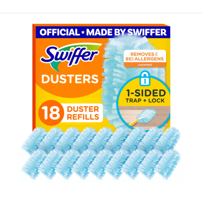 Пылесборники Swiffer Dusters TRAP + LOCK, набор 18 шт. — удаляют до 95% аллергенов