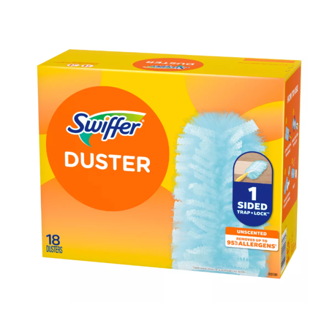 Пылесборники Swiffer Dusters TRAP + LOCK, набор 18 шт. — удаляют до 95% аллергенов