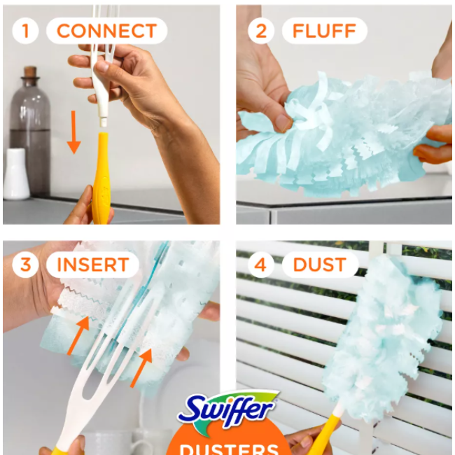 Пылесборники Swiffer Dusters TRAP + LOCK, набор 18 шт. — удаляют до 95% аллергенов