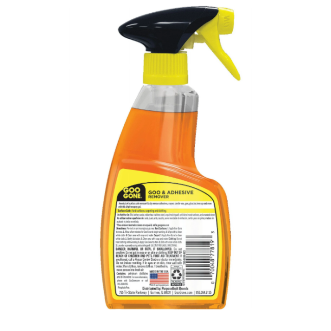 Средство для удаления клея Goo Gone Spray Gel 354 мл — апельсиновый аромат, гелевая формула, против пятен и липких следов США