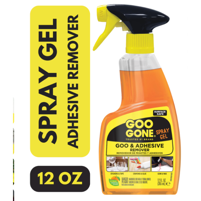 Средство для удаления клея Goo Gone Spray Gel 354 мл — апельсиновый аромат, гелевая формула, против пятен и липких следов США
