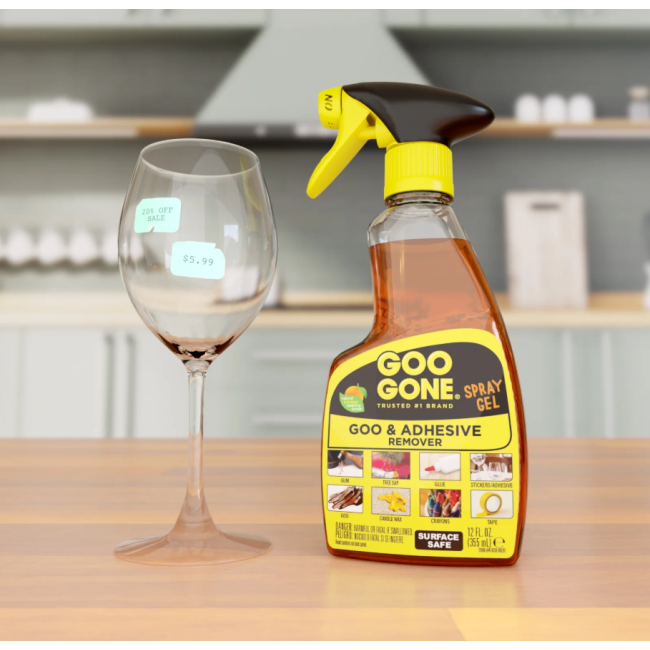 Средство для удаления клея Goo Gone Spray Gel 354 мл — апельсиновый аромат, гелевая формула, против пятен и липких следов США