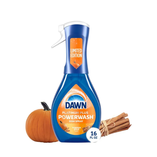 Спрей для мытья посуды Dawn Platinum Powerwash Pumpkin Spice с ароматом тыквенных пряностей 473 мл США