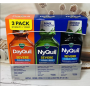 Vicks DayQuil + NyQuil Severe — набор 3 сиропа от кашля и простуды/гриппа (1 дневной + 2 ночных), 354 мл × 3, США