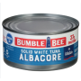 Преміальний білий тунець Bumble Bee Albacore, 198 г (7 oz), США — соковиті шматочки Coast Cut