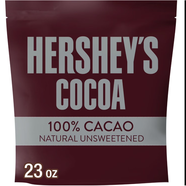 Натуральный какао без сахара HERSHEY'S, без глютена, 652 г, США