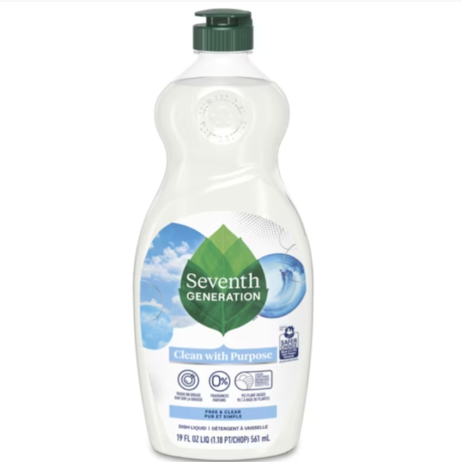Seventh Generation Dish Liquid 561 мл — средство для мытья посуды, натуральный состав США