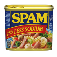 Консервоване м'ясо Spam Less Sodium 340 г (на 25% менше солі) США