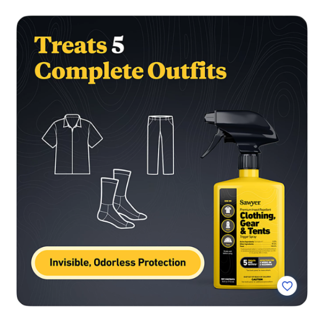 Спрей для обробки одягу від кліщів Sawyer Permethrin 710 мл США