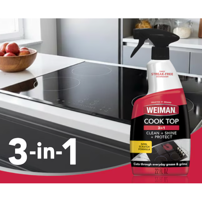 Очищувач склокерамічних та індукційних варильних поверхонь Weiman Cook Top, 650 мл