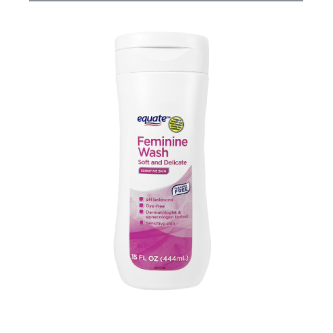 Гель для інтимної гігієни Equate Feminine Wash Soft & Delicate для чутливої шкіри 444 мл, США
