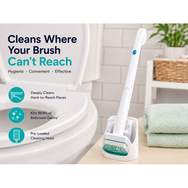 <h1>Щетка для чистки унитаза Clorox ToiletWand с одноразовыми насадками, 36 шт. + ручка, Rainforest Rush, США</h1>