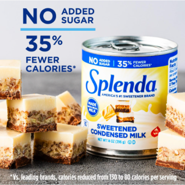 Сгущенное молоко без добавленного сахара Splenda Sweetened Condensed Milk, 396 г США