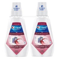 Crest 3D White Glamorous White Alcohol-Free Whitening Mouthwash, Arctic Mint (32 fl. oz., 2 pk.)