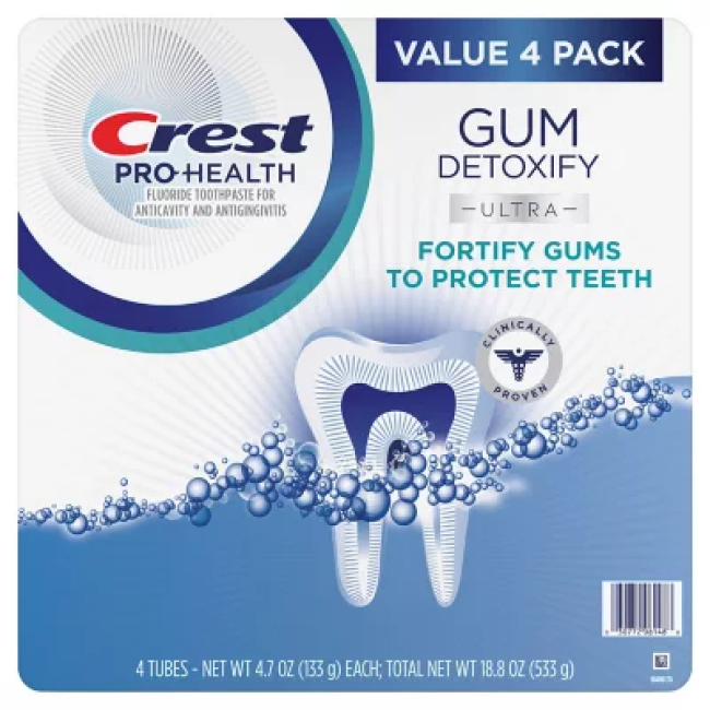 Crest Gum Detoxify Ultra Toothpaste (4.7 oz., 4 pk.)