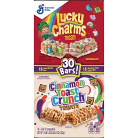 Хлопья Cinnamon Toast Crunch and Lucky Charms Treat Bars, Variety Pack