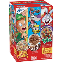 Хлопья сухой завтрак 3 в 1  Lucky Charms, Cookie Crisp and Trix Kid Cereal, Variety Pack 