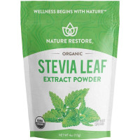 Замінник цукру стевія Nature Restore USDA Certified Organic Stevia Leaf Extract Powder, 4 ounces