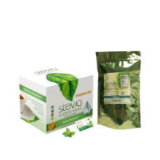 Заменитель сахара стевия Stevia Intl Organic Stevia Powder All-Natural Stevia Sweetener 100 Packets
