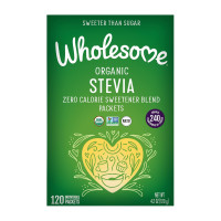Заменитель сахара стевия Wholesome Sweeteners Organic Stevia, 1 Gram Packets, 120 Count