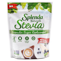 Заменитель сахара стевия SPLENDA Stevia Zero Calorie Sweetener Jar Refill, Plant Based Sugar Substitute Granulated Powder, 16 oz Pouch