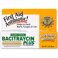 Мазь с тройным антибиотиком Bacitraycin Plus First Aid Antibiotic Wound Healing Ointment США