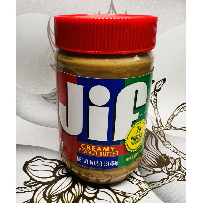Кремовая арахисовая паста JIF Creamy, 454 грамма